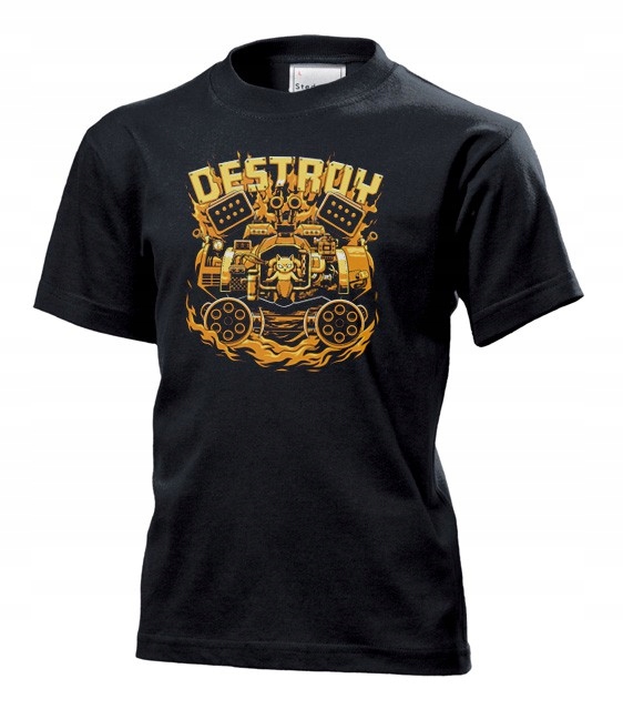 

Koszulka junior Destroy Cat Kot Czolg Tank XL