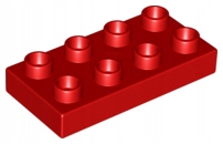 

Lego Duplo 40666 Płytka 2X4 czerwona Nowa (8g)