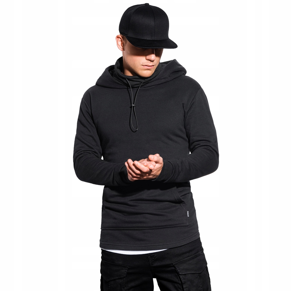 

Bluza męska kaptur wkładana basic B1012 czarna XL