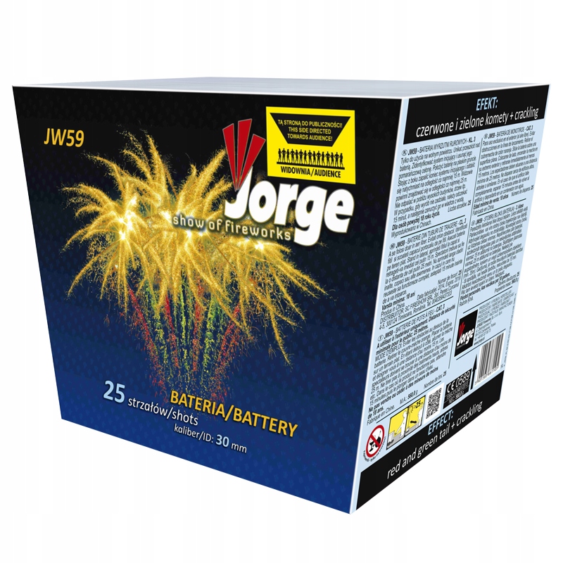 

Bateria Wyrzutnia Show Of Fireworks JW59 25 strzał