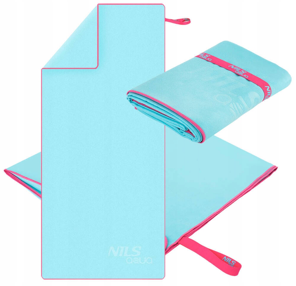 NILS Ręcznik Szybkoschnący Turystyczny Plażowy 200x90 cm + Zawieszka