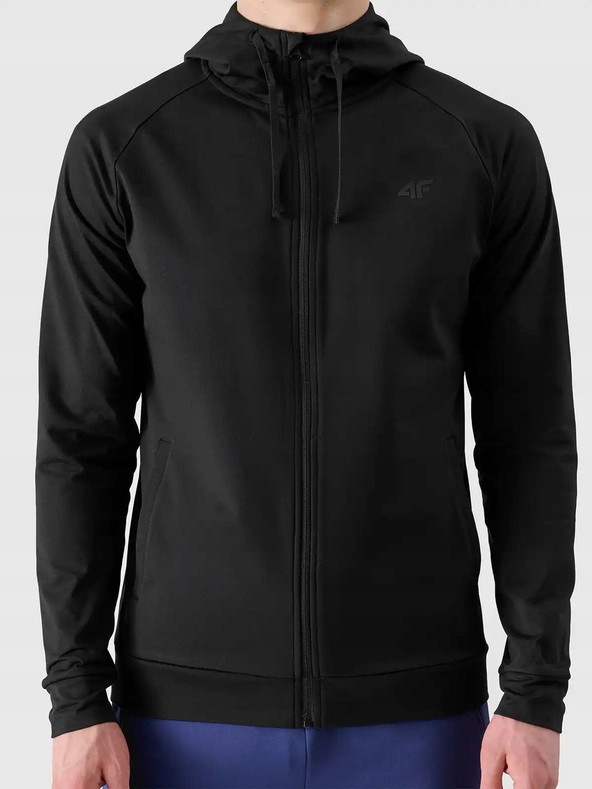 Bluza Dresowa Męska 4F Rozpinana z Kapturem Szybkoschnąca M512-20S-M