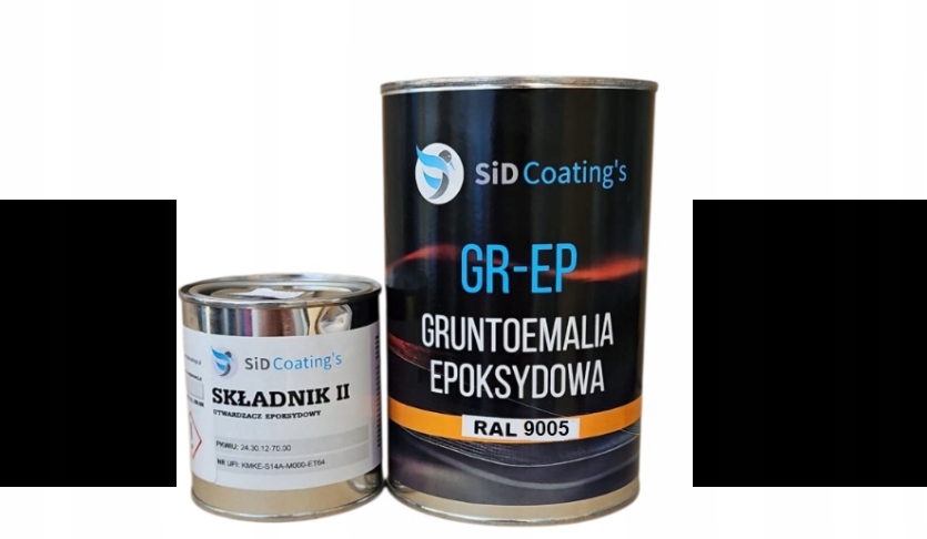 Farba Gruntoemalia Epoksydowa Gr-ep 1L Czarny RAL9005