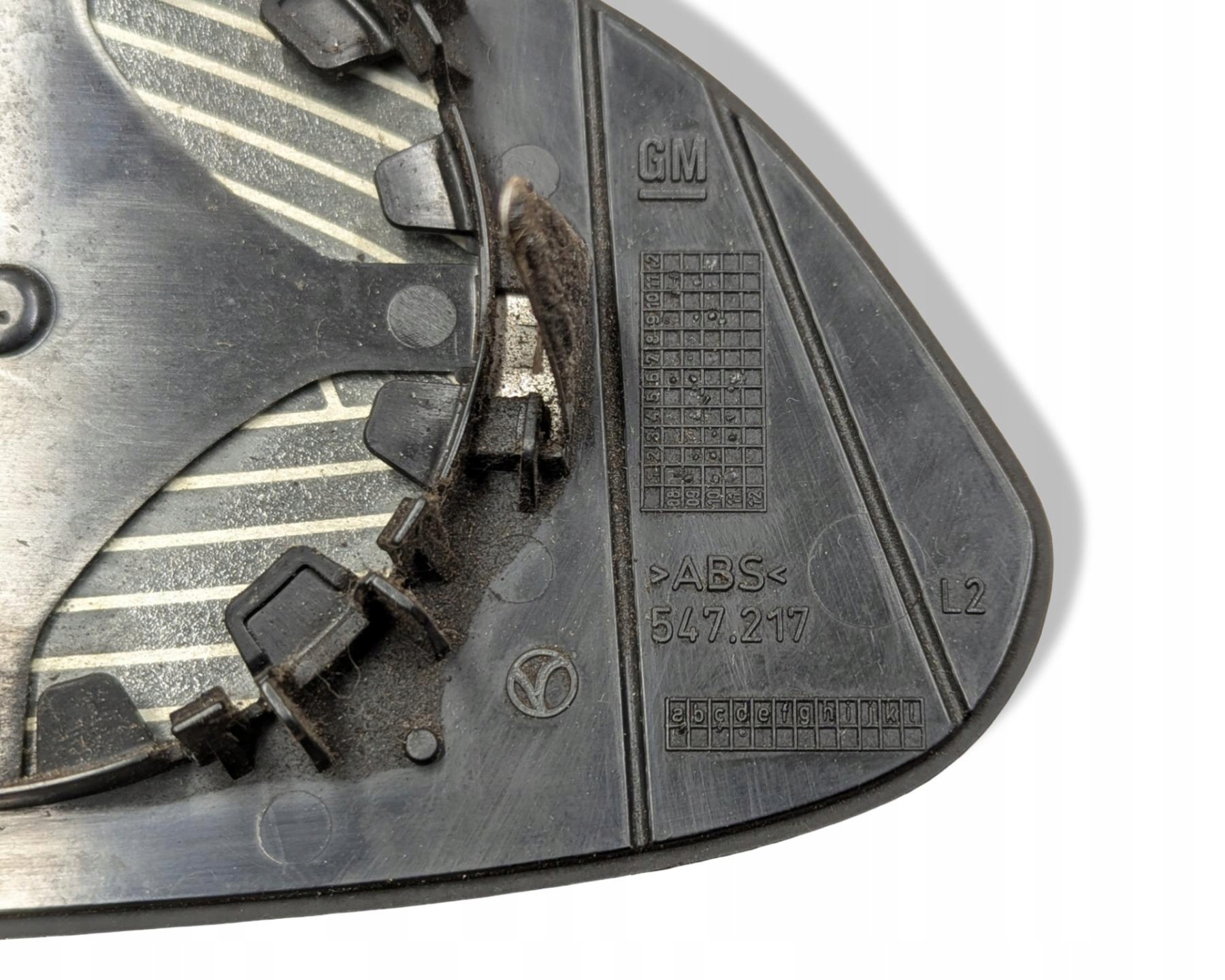 Wklad szklo mirrors left side Opel Astra J 2011 13265471
