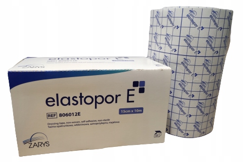 

Elastopor Taśma Opatrunkowa Przylepiec E 15cmx10m
