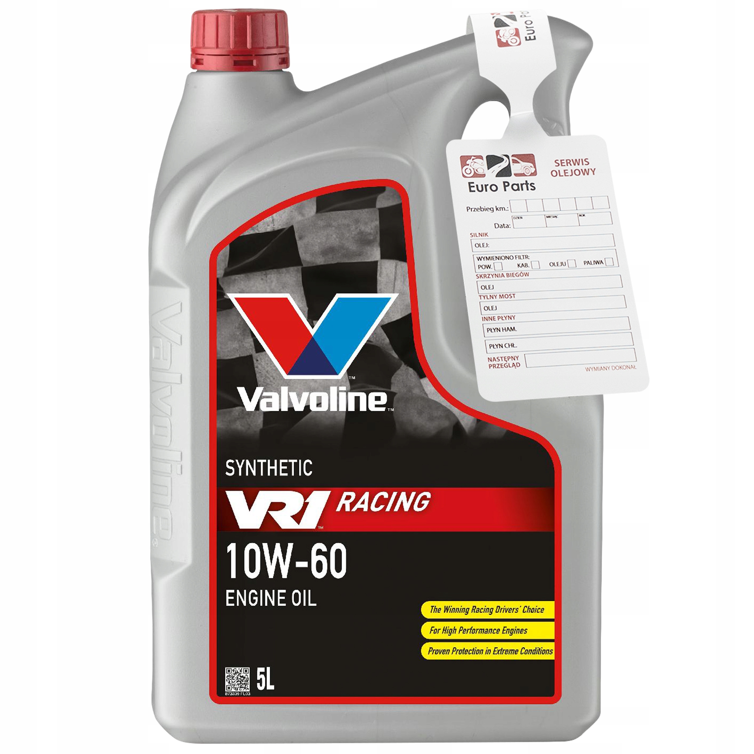 VALVOLINE RACING VR1 10W60 10W-60 5L PÓŁSYNTETYK