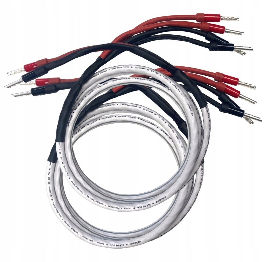 Sada reproduktorových káblov Hi-Fi Bi-Wire AudioQuest SLiP-DB 14/4: 2 x 3,0 m