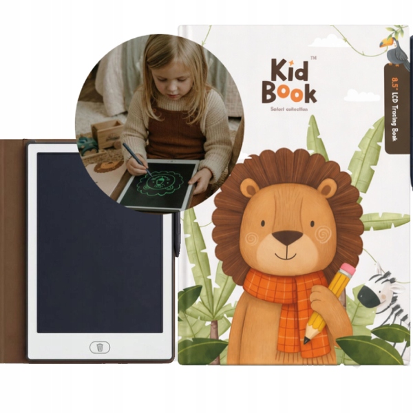 Grafikus táblagép rajzoláshoz és írástanuláshoz Safari gyerekeknek Kidinex