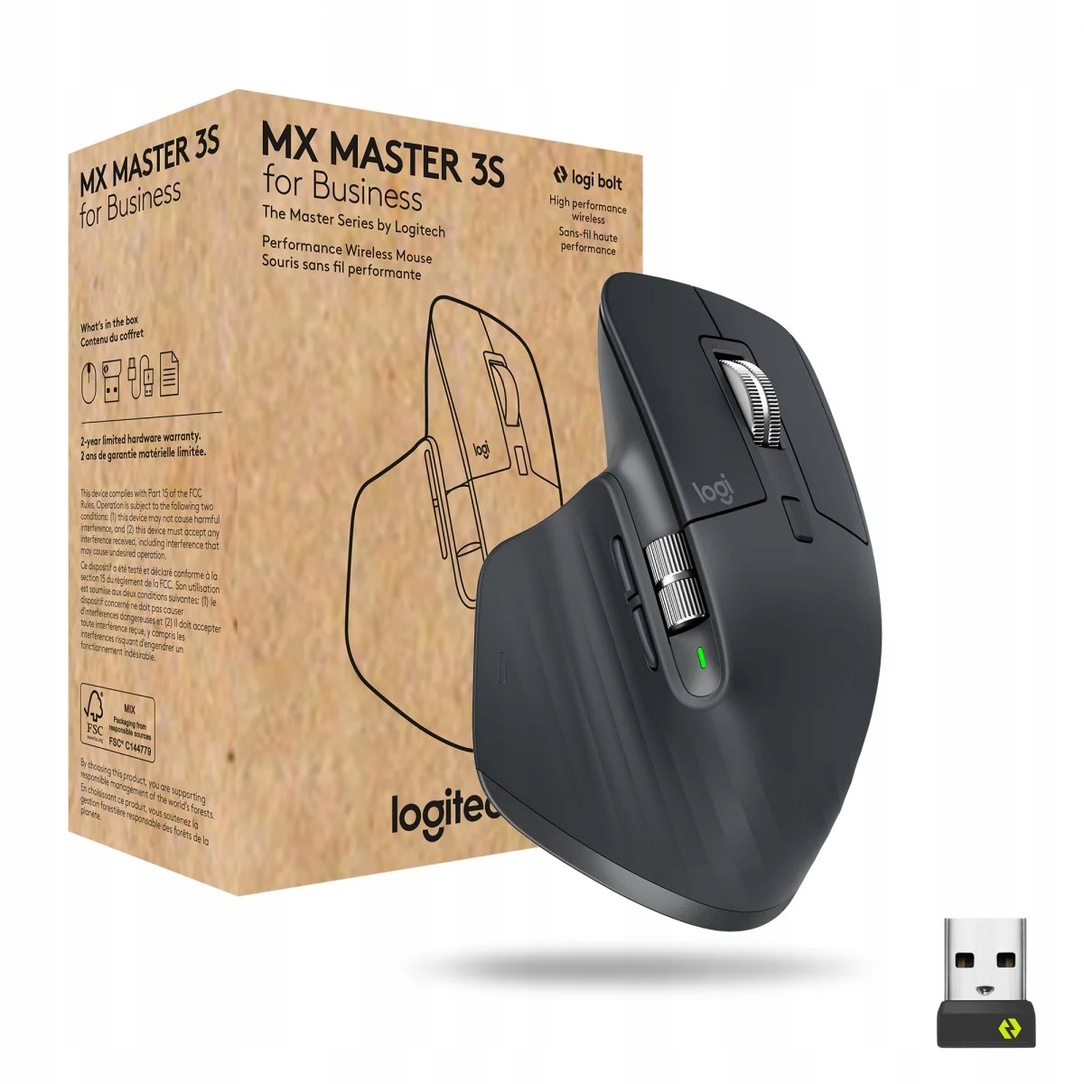 Logitech MX Master 3S bezdrátová myš 8000 Dpi Bt Rf 910-006582