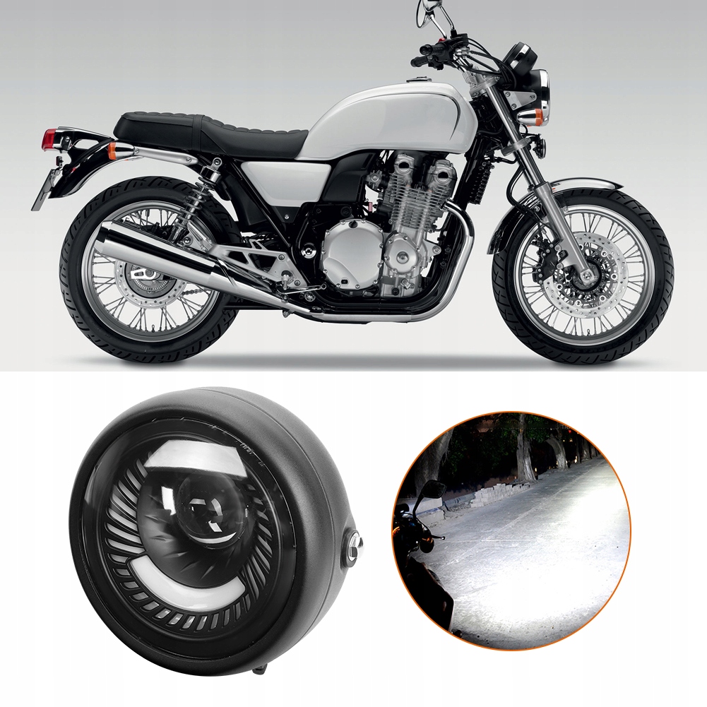 REFLEKTOR LAMPA PRZÓD MOTOCYKLOWA LED 6.5in Jakość części (zgodnie z GVO) Z - zamiennik