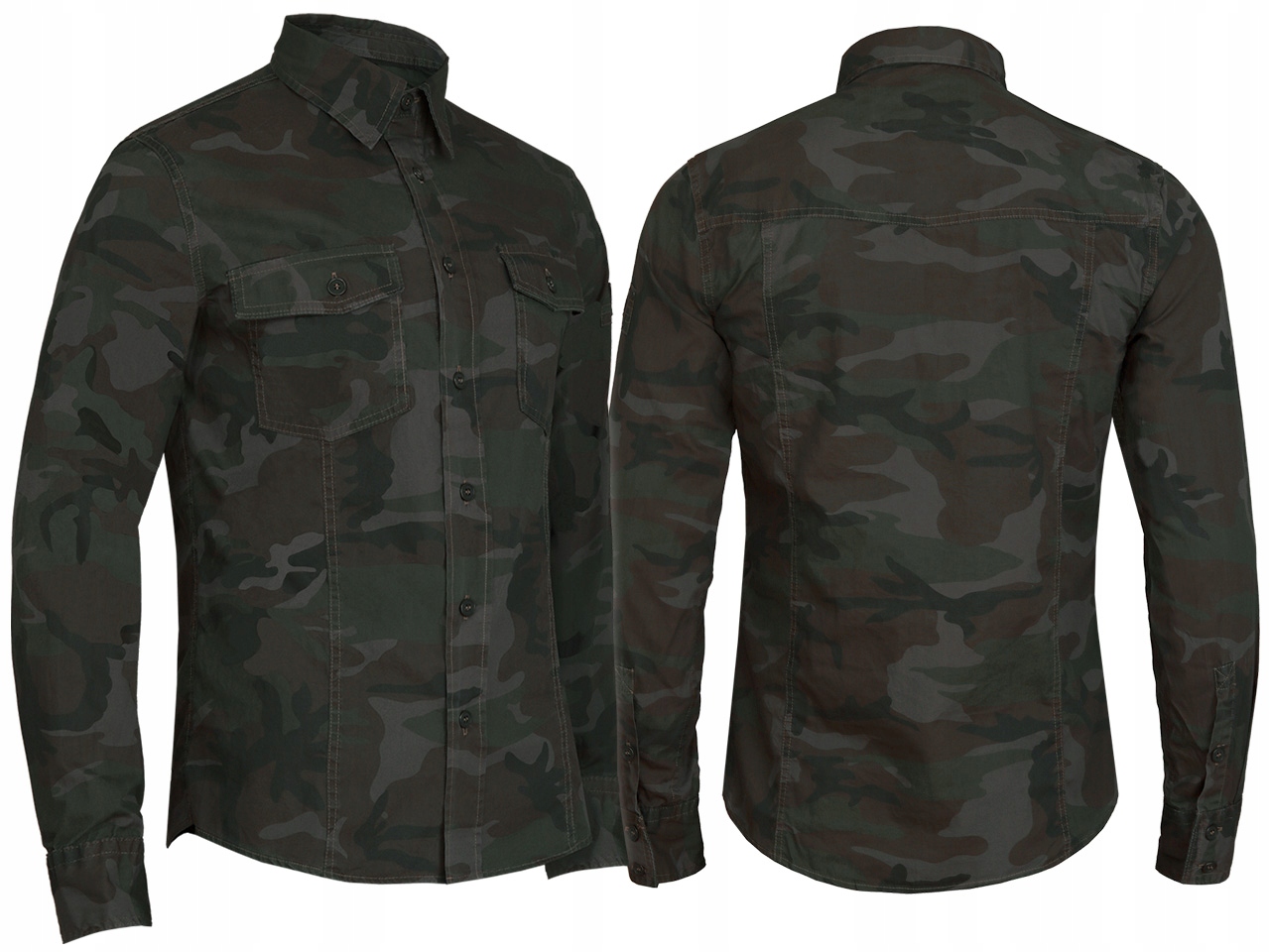 

Brandit Koszula Slim Fit Bawełniana Woodland