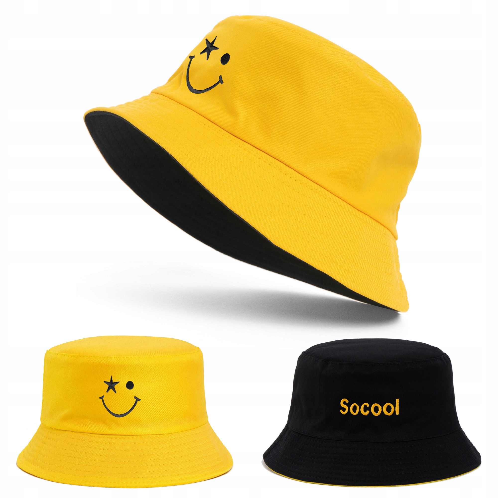 

Kapelusz Dzieci Rybacki Bucket Hat Lato Dwustronny