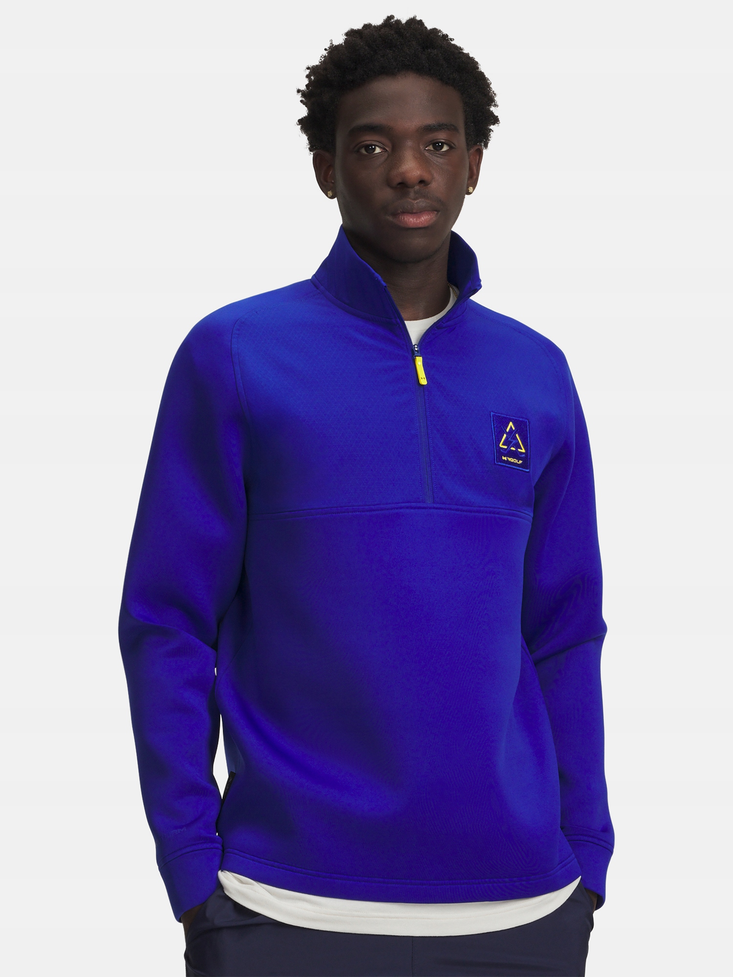 Under Armour Pánská mikina Under Armour Ua Drive Pro Hyb Warning Hz-blu