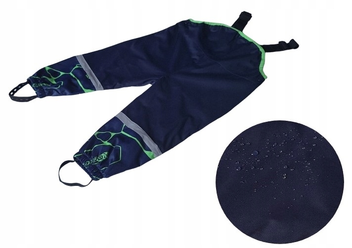 Spodnie nieprzemakalne ogrodniczki przeciwdeszczowe 122 Marka bez marki