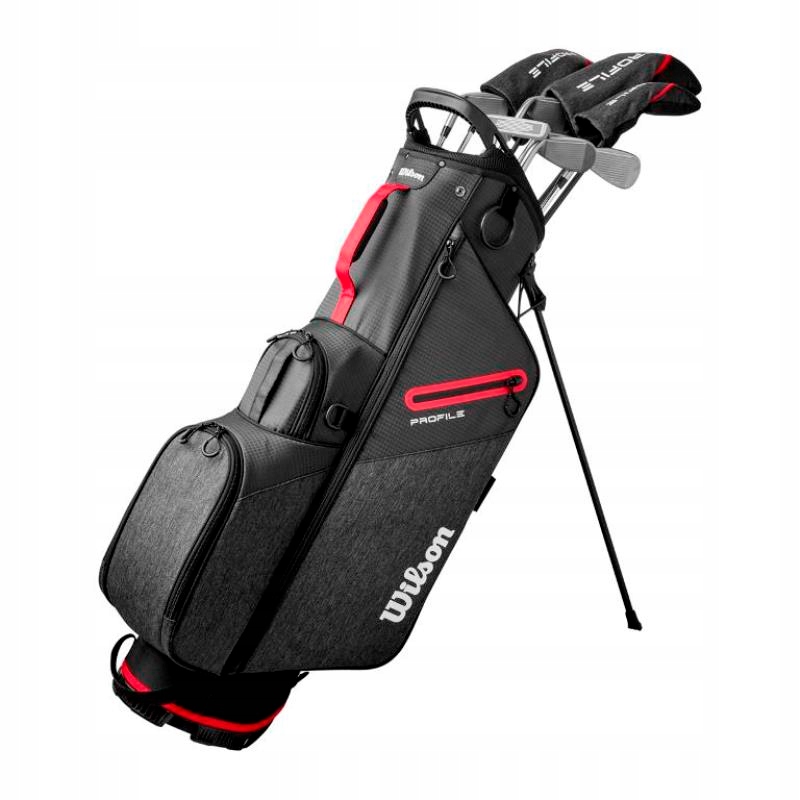 Sada holí Wilson Profile, 10 tyčí na ocelových skříních s taškou.