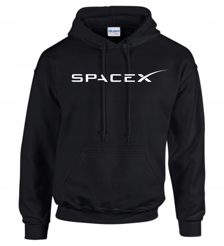 

Bluza Z Kapturem Logo Nasa Spacex Czarna L