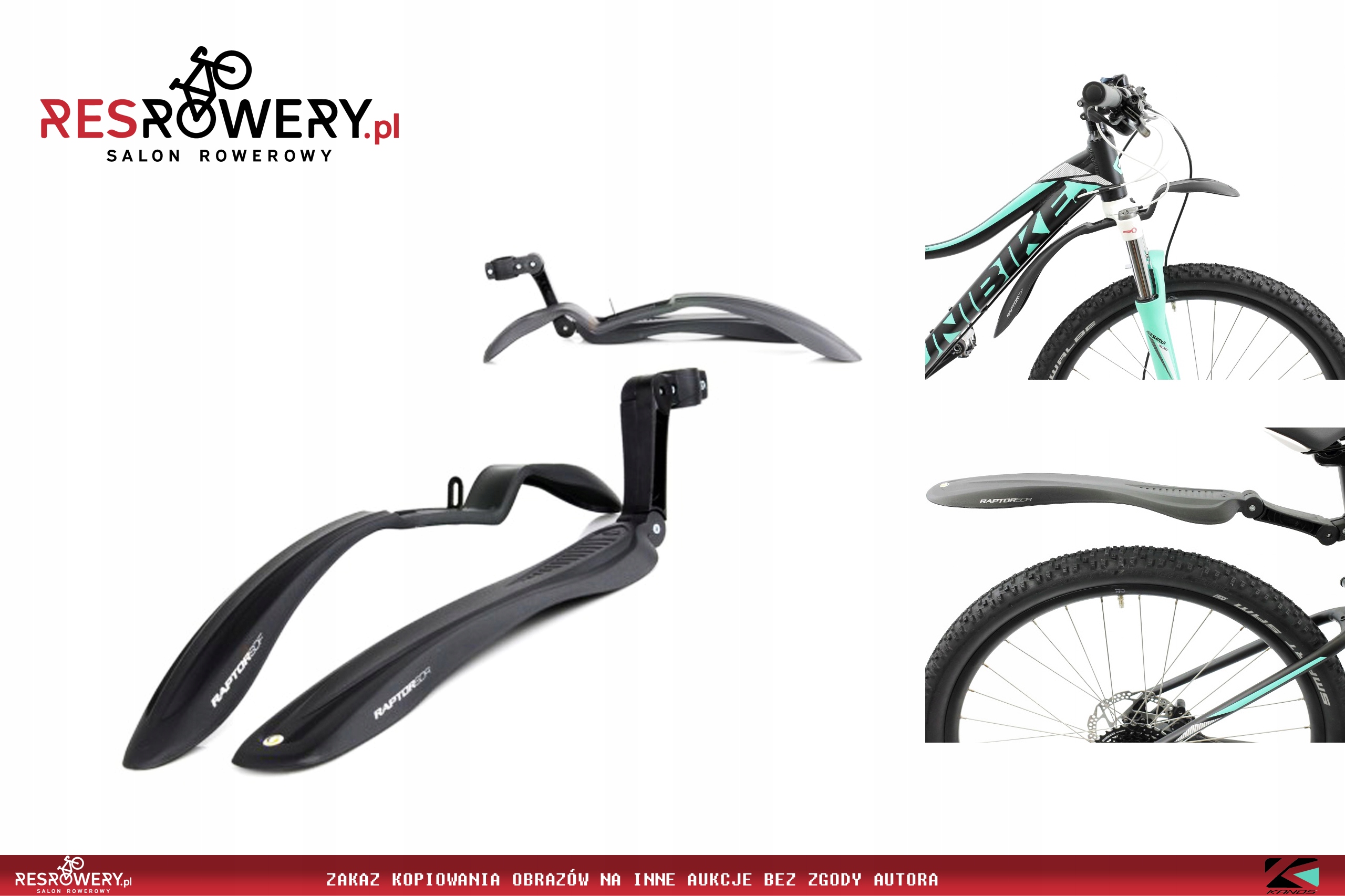 KOMPLET BŁOTNIKÓW SIMPLA RAPTOR SDE 24 - 29 CALI Marka Simpla