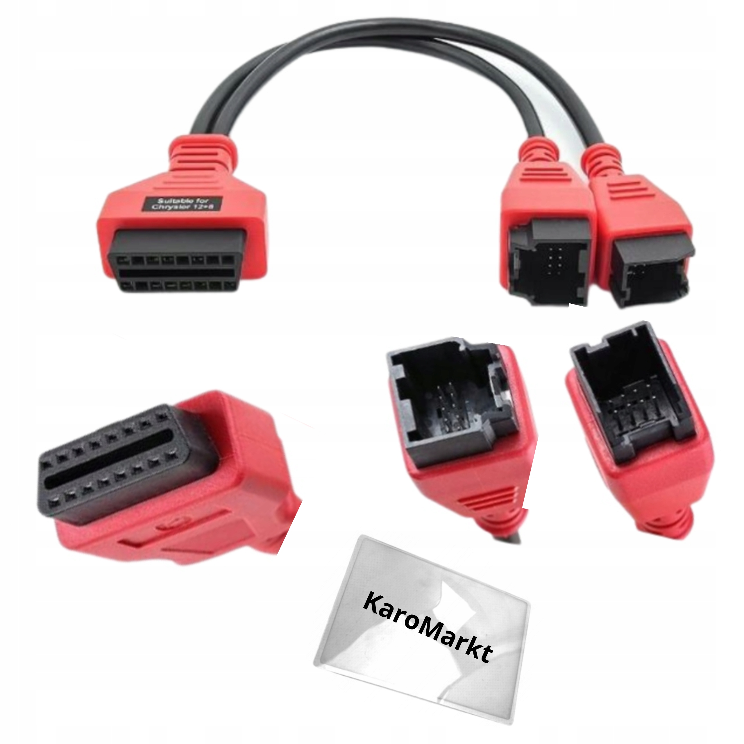 OBD2 Adaptér 12+8 Bypass Bezpečnostní Brána Chrysler Alfa Fiat Jeep Dárek