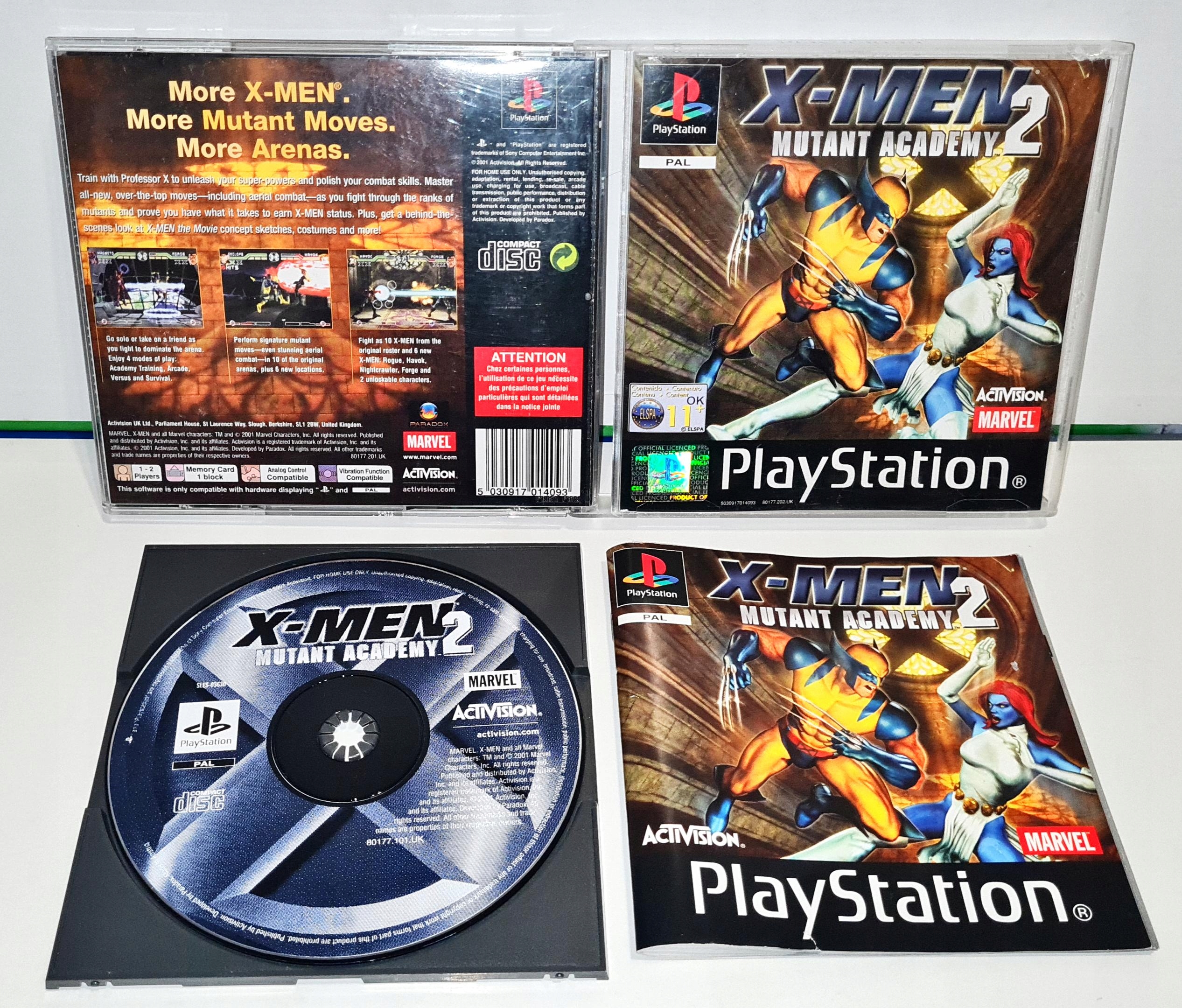 X-Men 2 Mutant Academy PSX 3XA PŁYTA BDB
