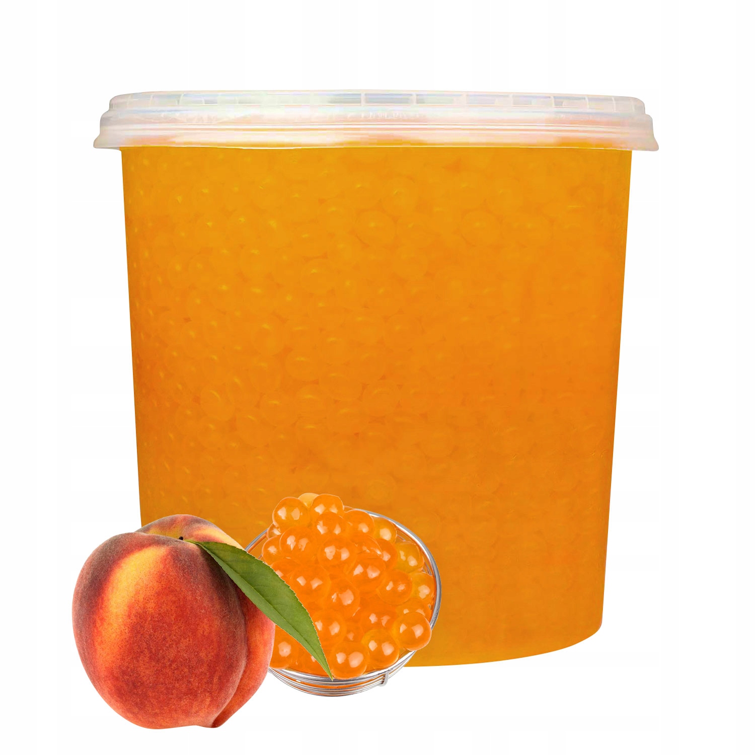 Bubble Tea Popping Boba Kulki pękające Brzoskwinia 3,4 kg owocowe