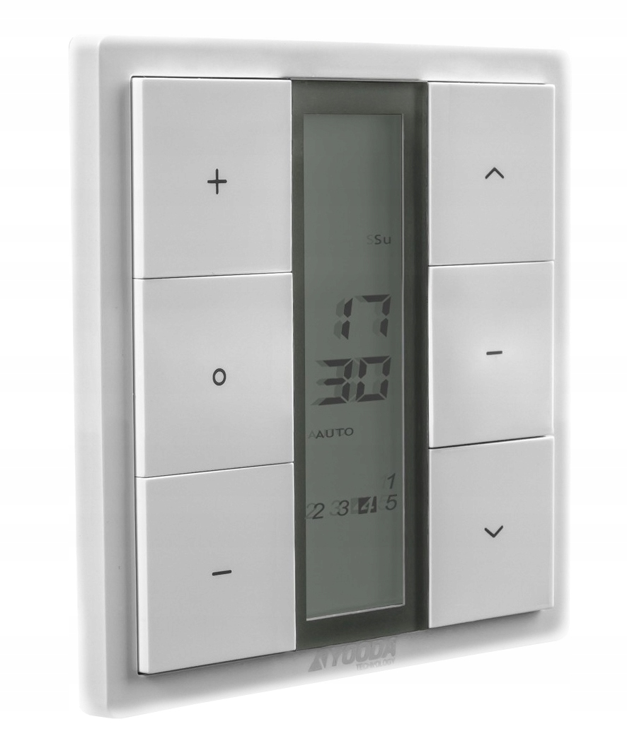 Pilot rolet ścienny YOODA MAGNETIC 5 kan z zegarem