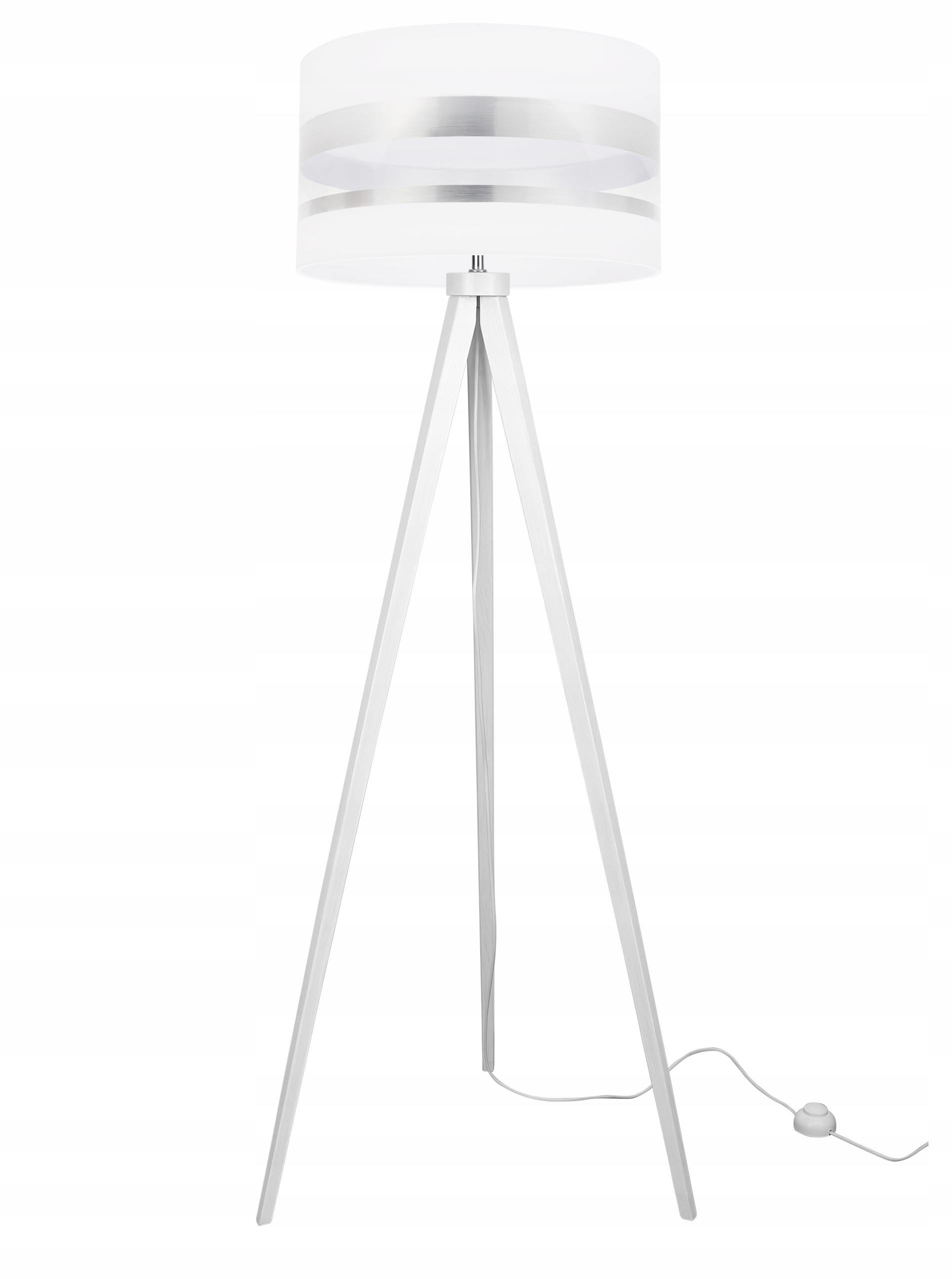 Stojacia Lampa Trojnožka Loft Chrom Tienidlo Výber Led