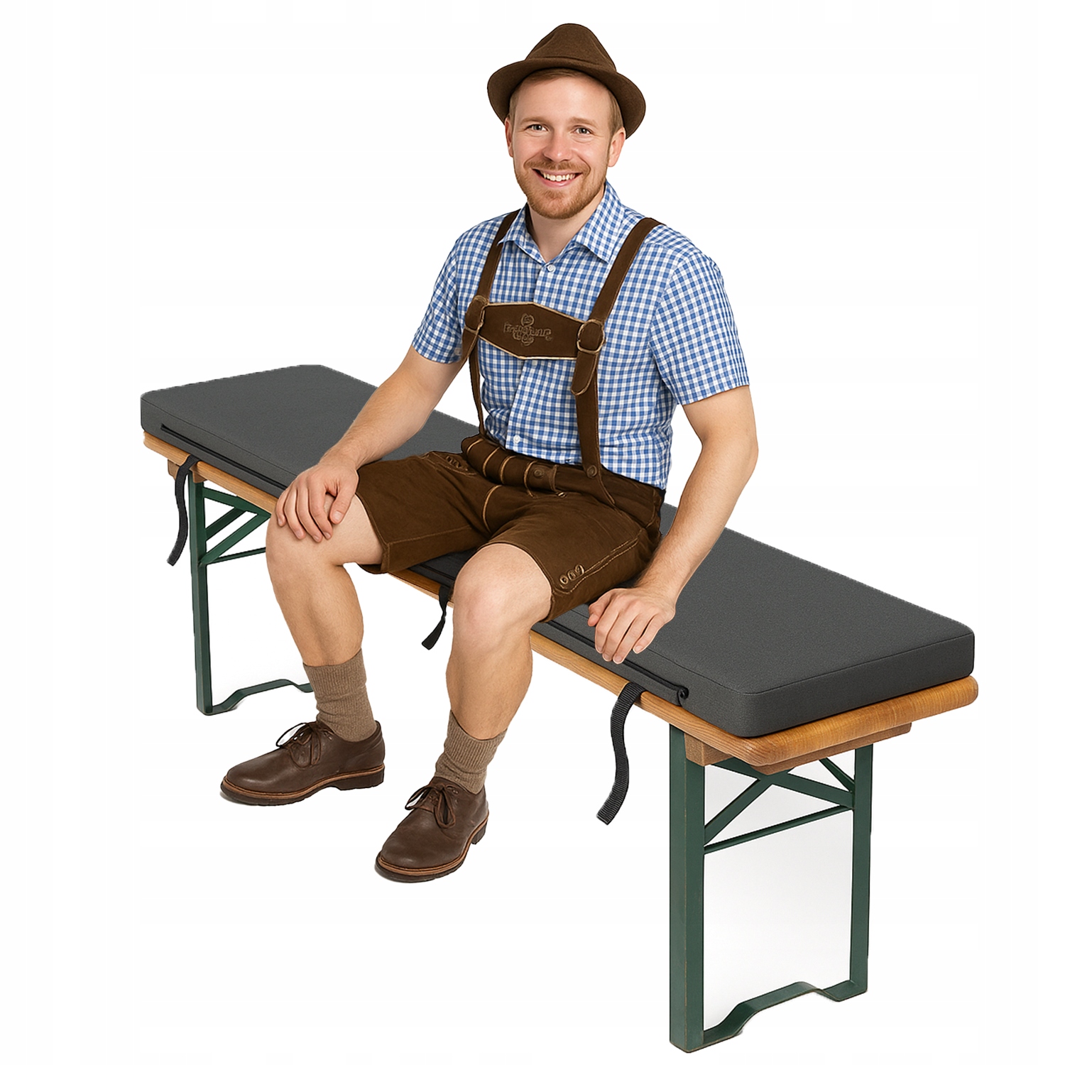 Polštář na zahradní lavičku 180×25×3 cm Vysoká voděodolná matrace Grafit