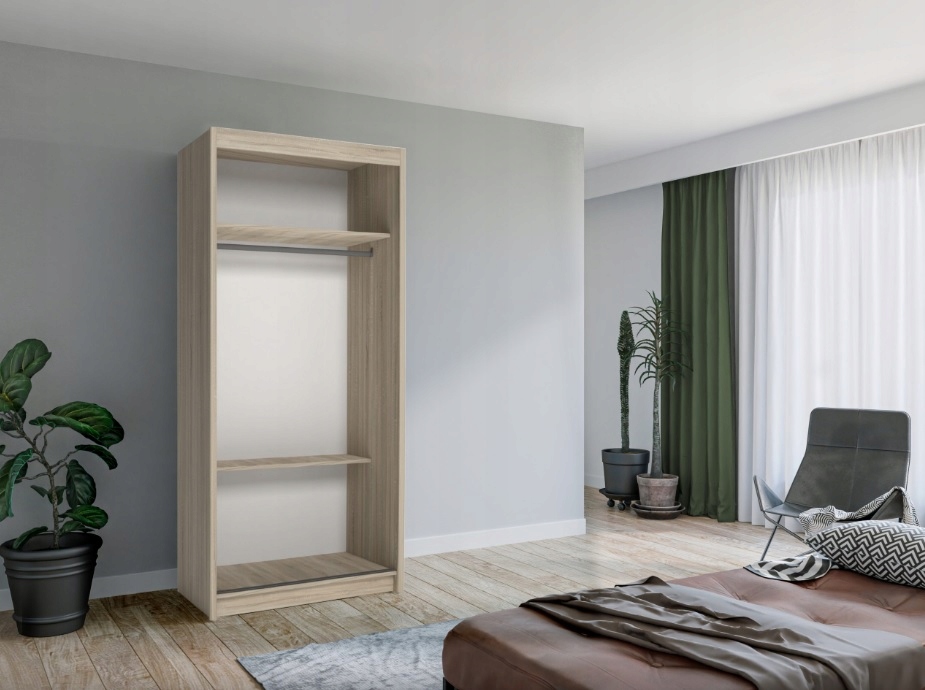 SZAFA MINI Przesuwna 90x200 cm 5 KOLORÓW LUSTRA Kod producenta HAITI