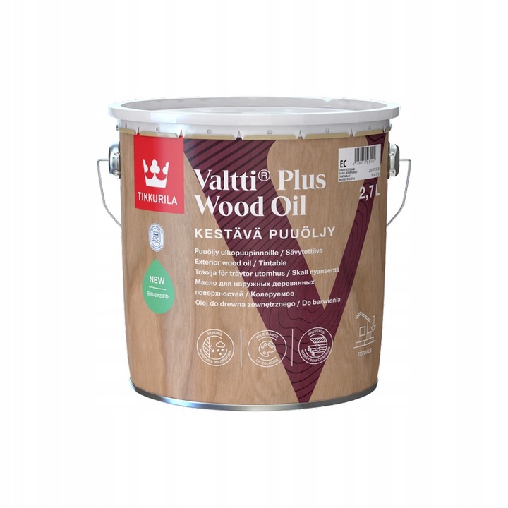 

Tikkurila wood Plus Oil Olej do drewna Kolor 2,7L