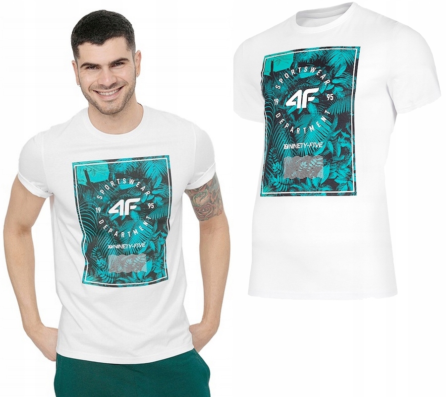 

4F Koszulka Męska T-shirt Bawełniana TSM036 r. XL