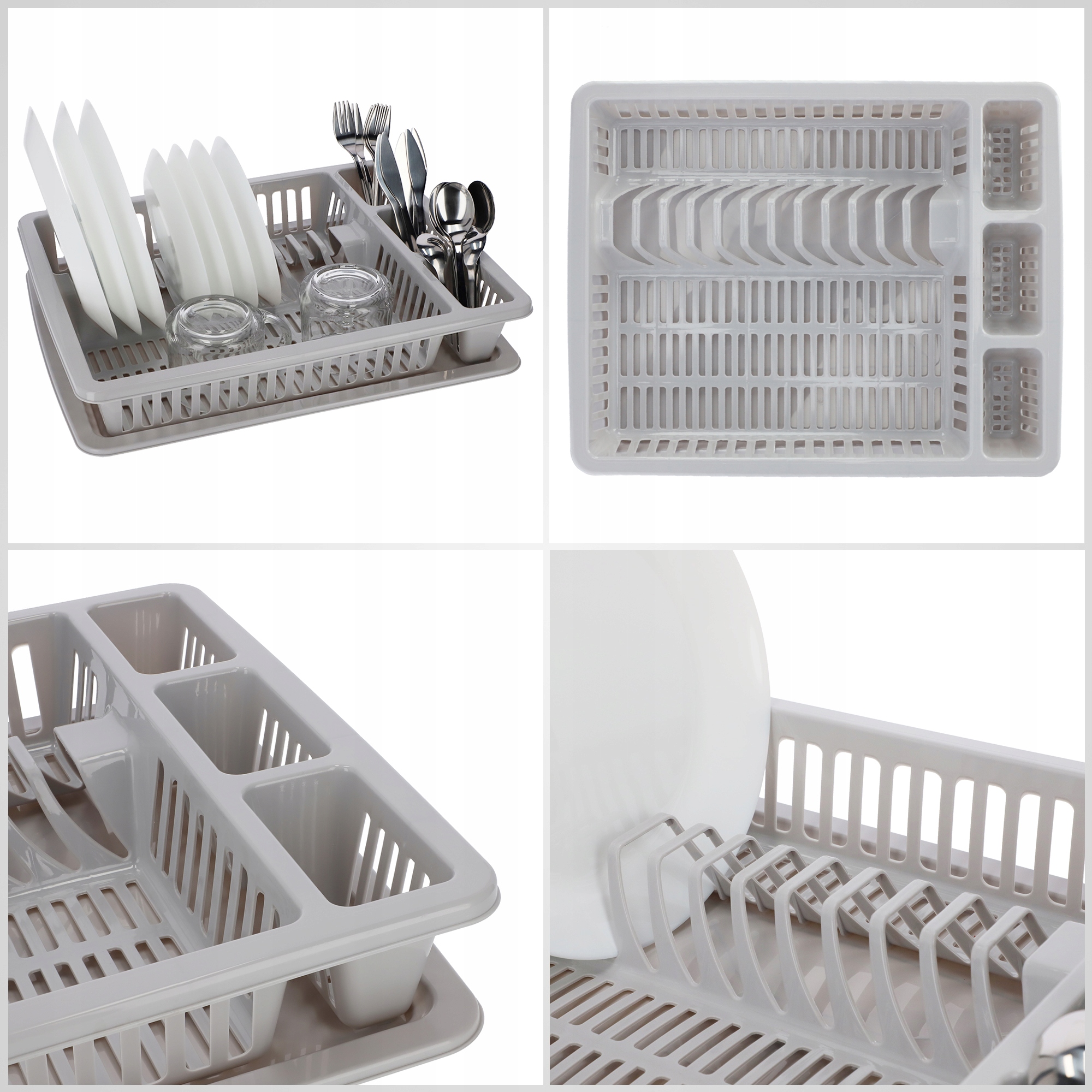 SUSZARKA DO NACZYŃ STOJĄCA OCIEKACZ TACA DUŻA 46cm Typ jednopoziomowa