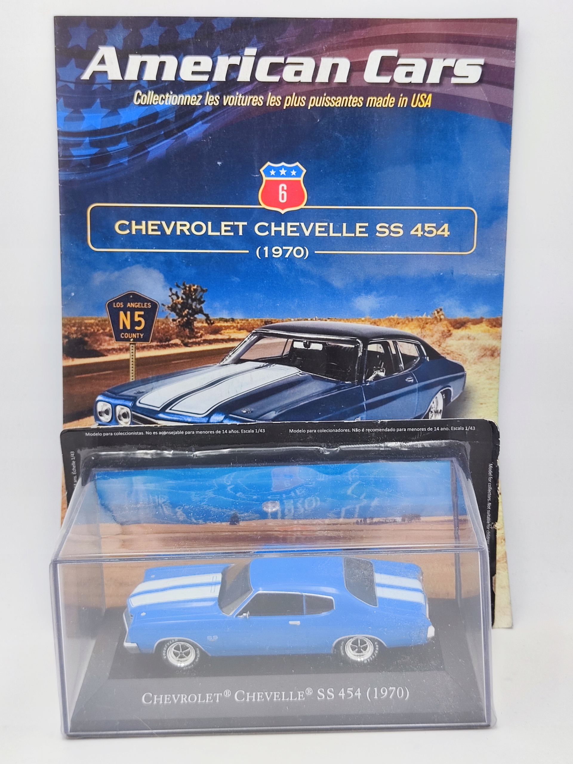 Chevrolet Chevelle Ss 454 1970 1:43 DeAgostini GM6 plyn