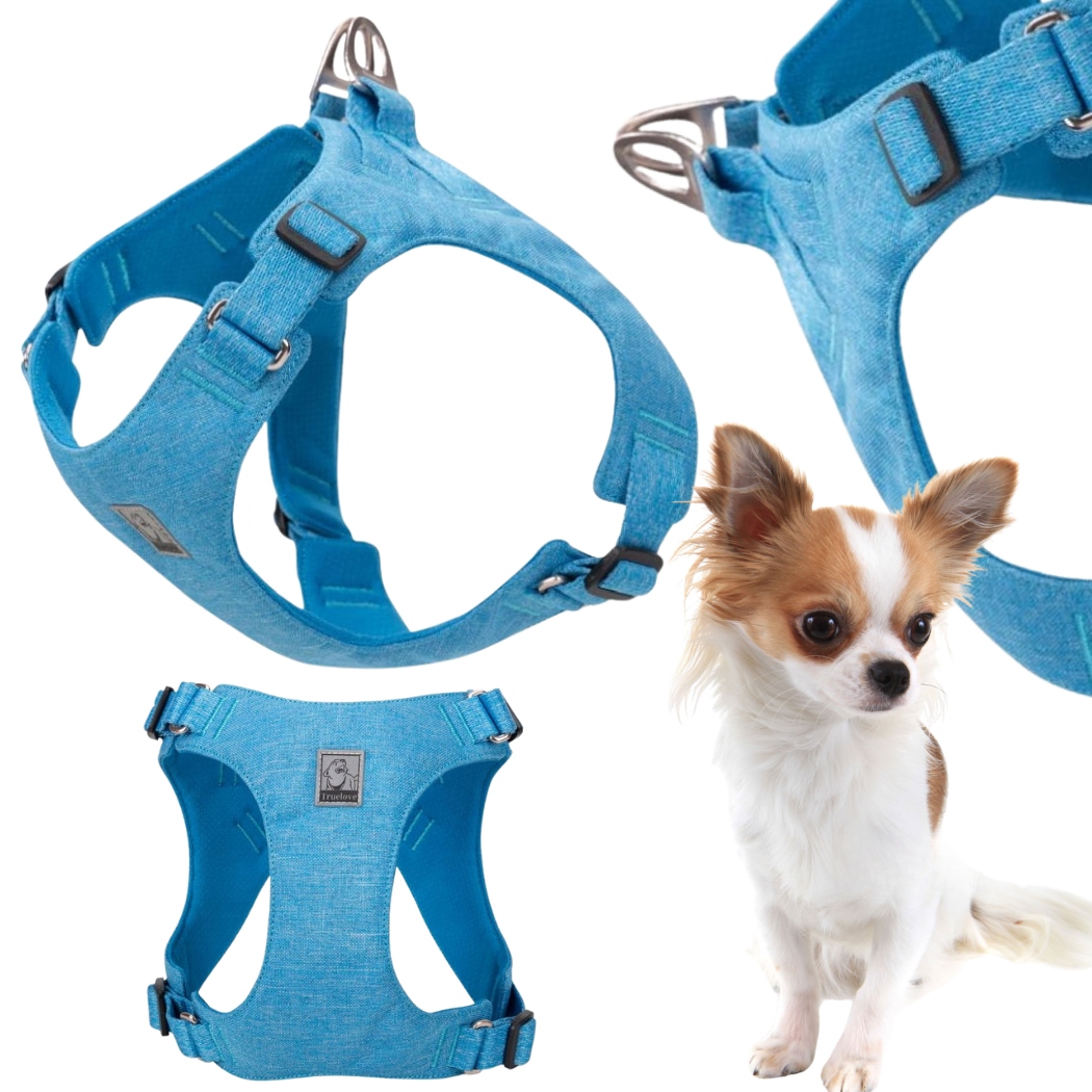 Levně Ultralehké Jemné Postroje Pro Psa Truelove Wings Eco Modré Xxxs