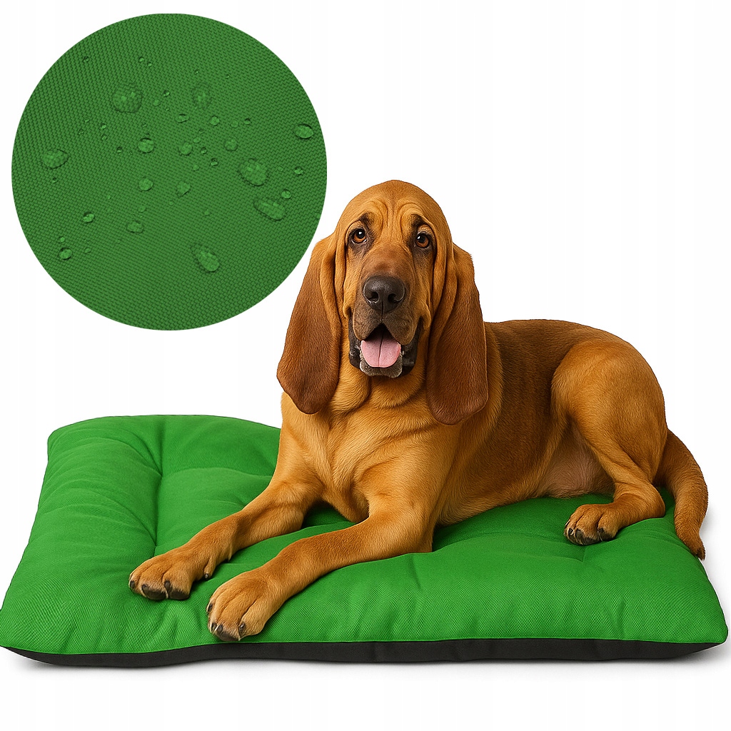 Levně Pelíšek pro Velkého psa, měkký polštář, potah 120x80, Voděodolný, zelený