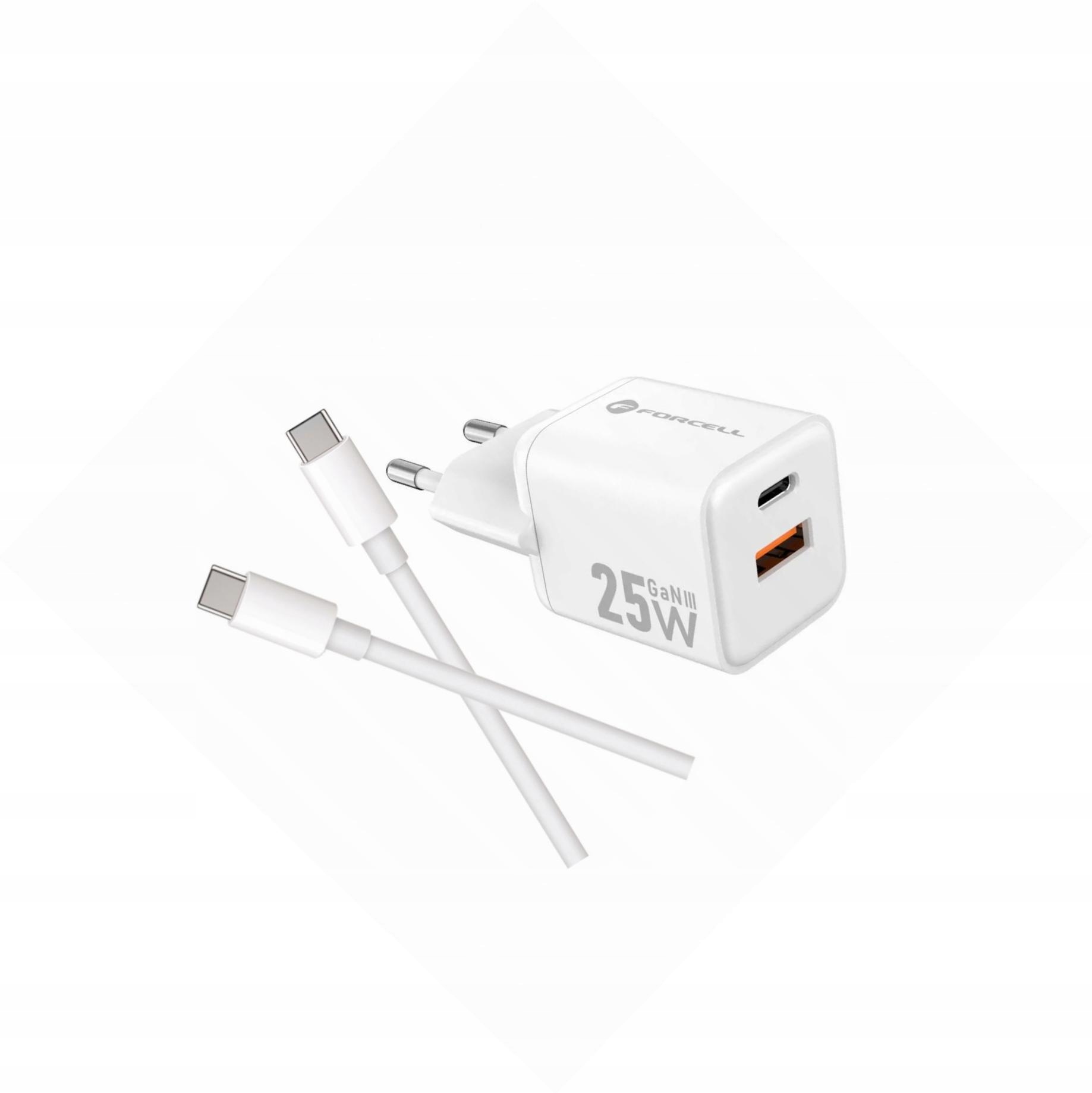 Szybka ładowarka Gan 25W z długim kablem Usb-c do Samsung Galaxy A20e