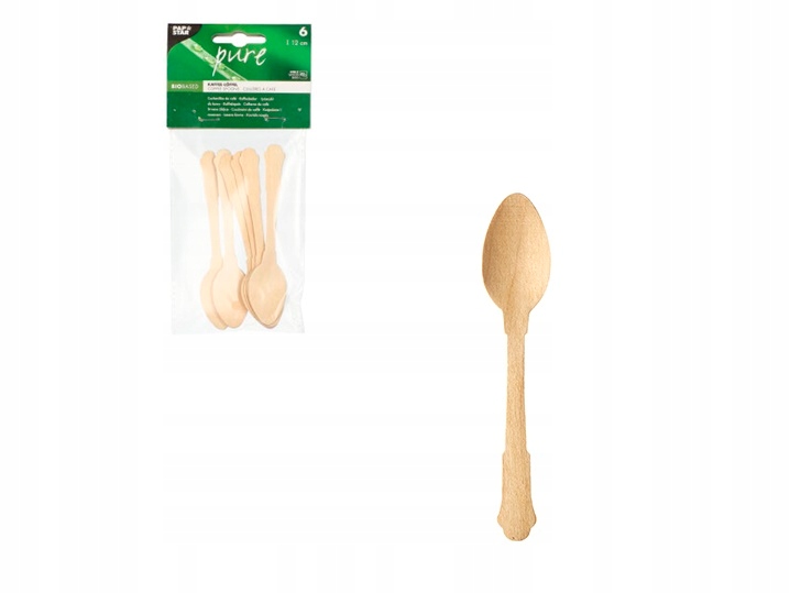 

Łyżeczki drewniane Papstar Vintage Pure 12cm 6szt