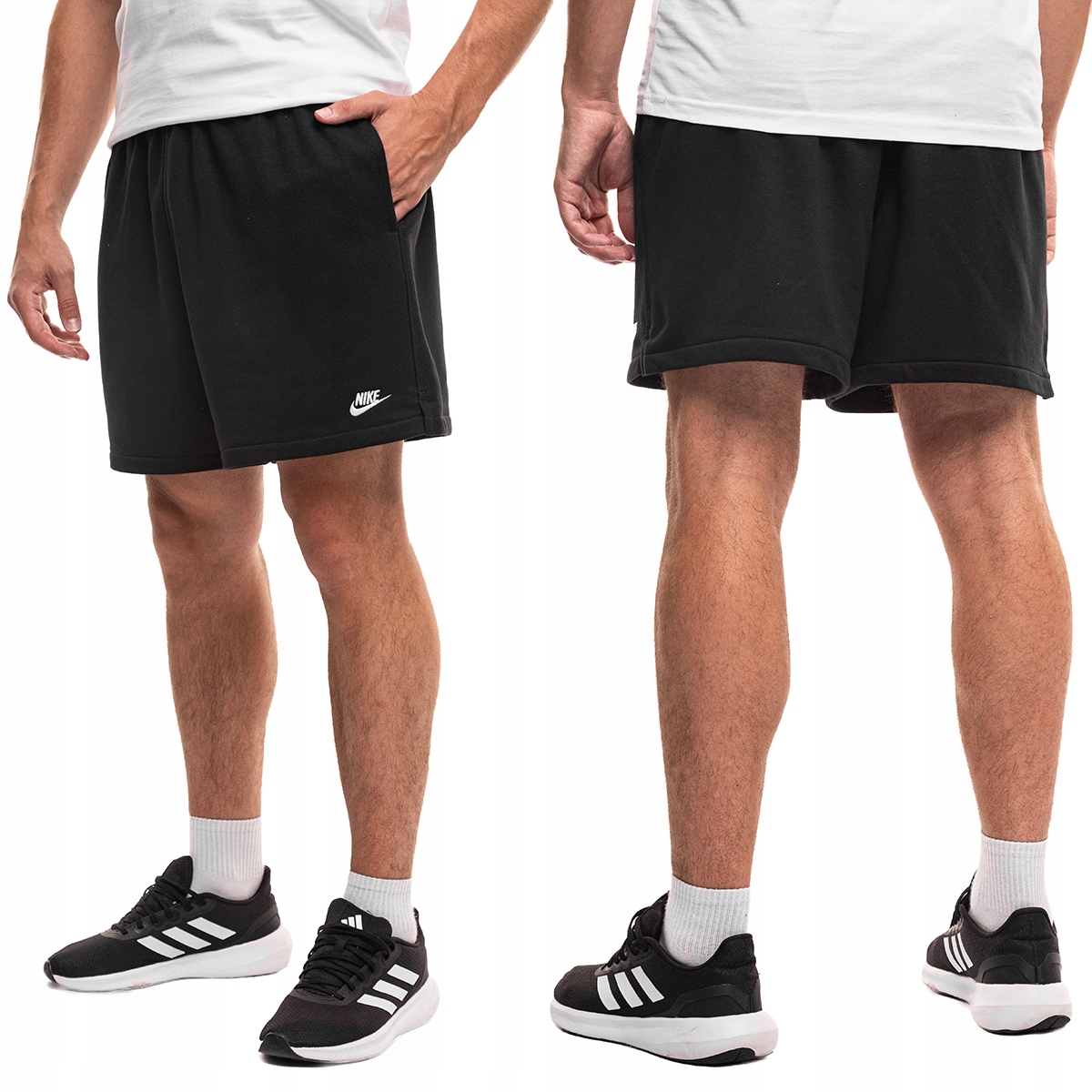Kraťasy Nike Club Bavlněné Sportovní Krátké Modré Lehké L
