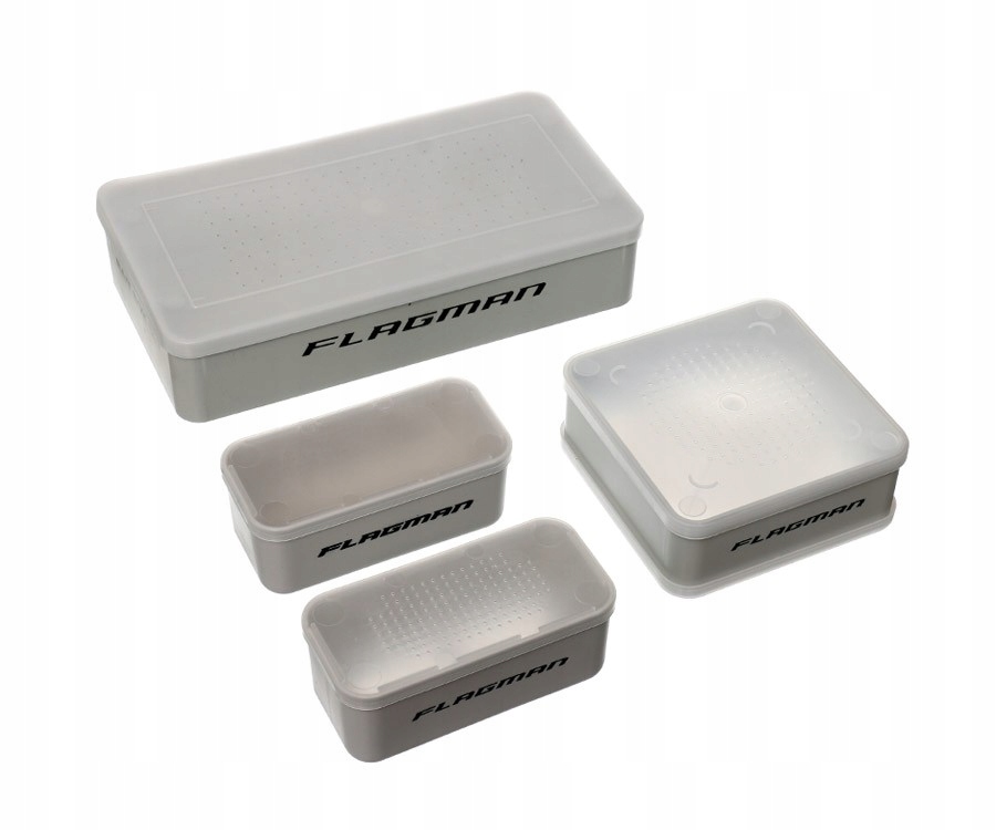 Zestaw 4 pudełek Flagman Bait Box 27x14,5x5,8cm MMI0020