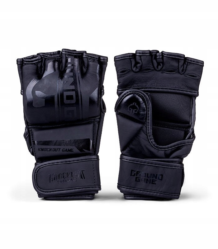 Rękawice Mma Ground Game Mma Stripe Black czarny S-m