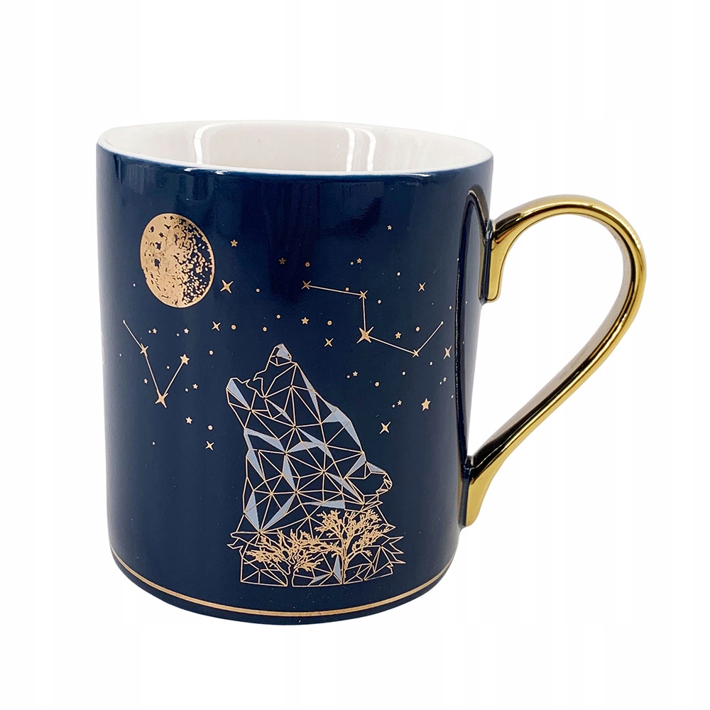 

Kubek Do Kawy Herbaty 300 ml z porcelany wzór Wilk
