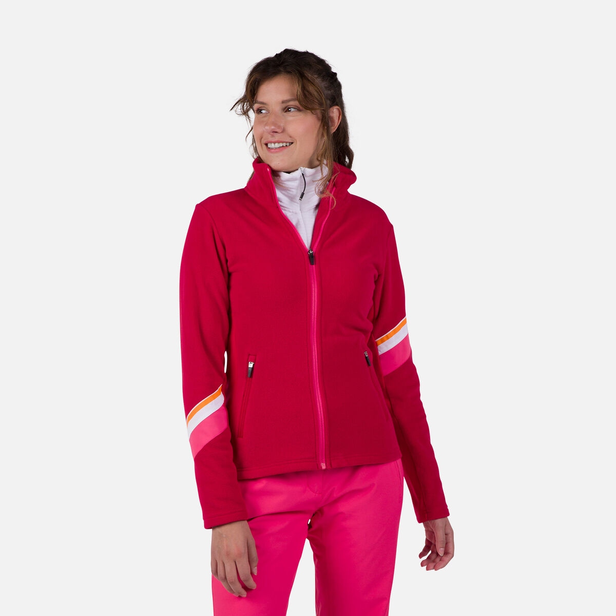 Bluza damska Rossignol W Strawpile Fleece Fz Ruby Red XL