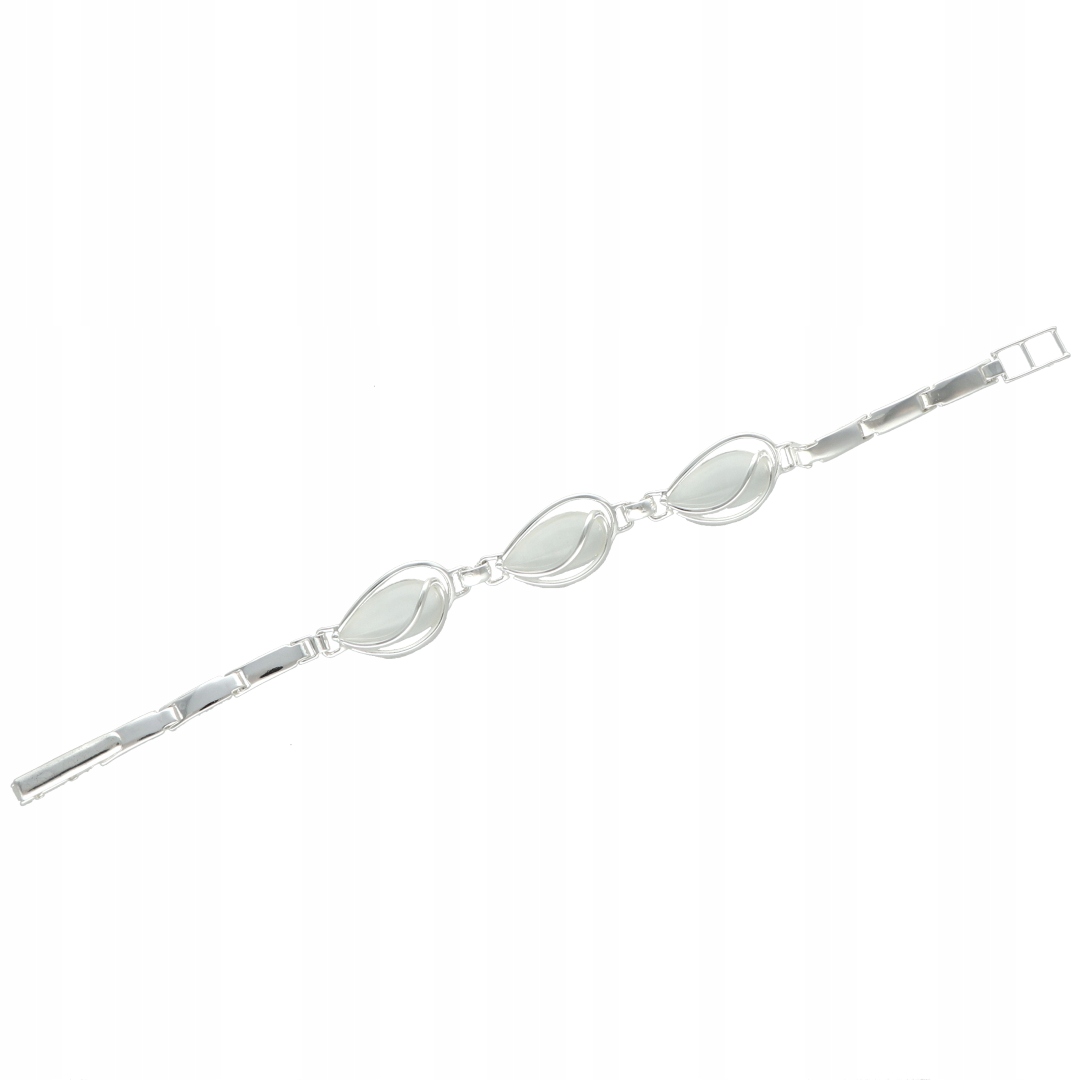 Stříbrný náramek s ulexitem elegantní dámské šperky stříbro 925