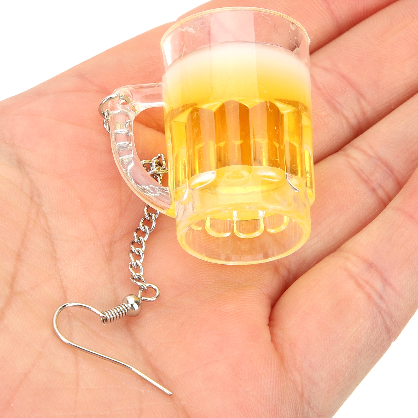 KOLCZYKI KUFER PIWA NOWOŚĆ ŁAŃCUCH Marka bez marki