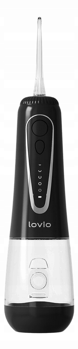 Lovio Beauty hydrojet pro irygator do zębów czarny lvwf124bk 8 końcówek