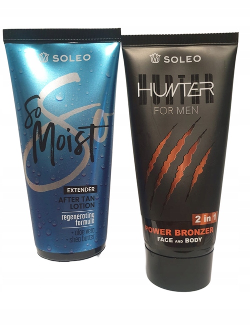 Soleo sada krémů na opalování v soláriu a po opalování Hunter So Moist