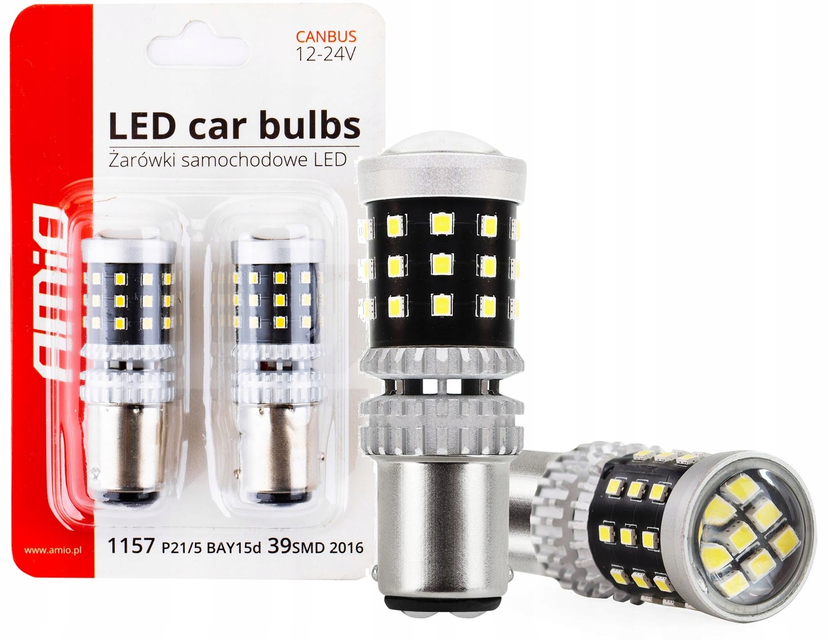 

Żarówki Led Canbus 39SMD BAY15D P21/5W 12V 24V