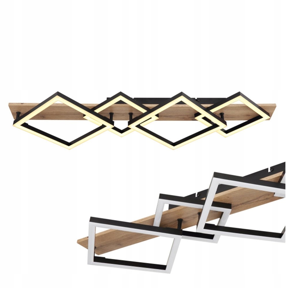 Led stropná lampa 30W Beatrix čierna a hnedá 67294D3 Globo