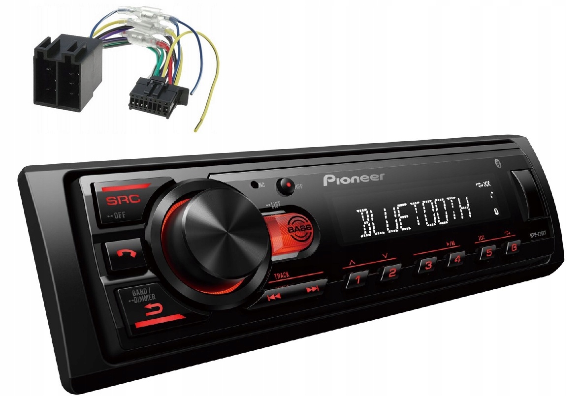 Autorádio MP3 Flac Usb Bluetooth Mosfet 4x50W Pioneer MVH-230BT
