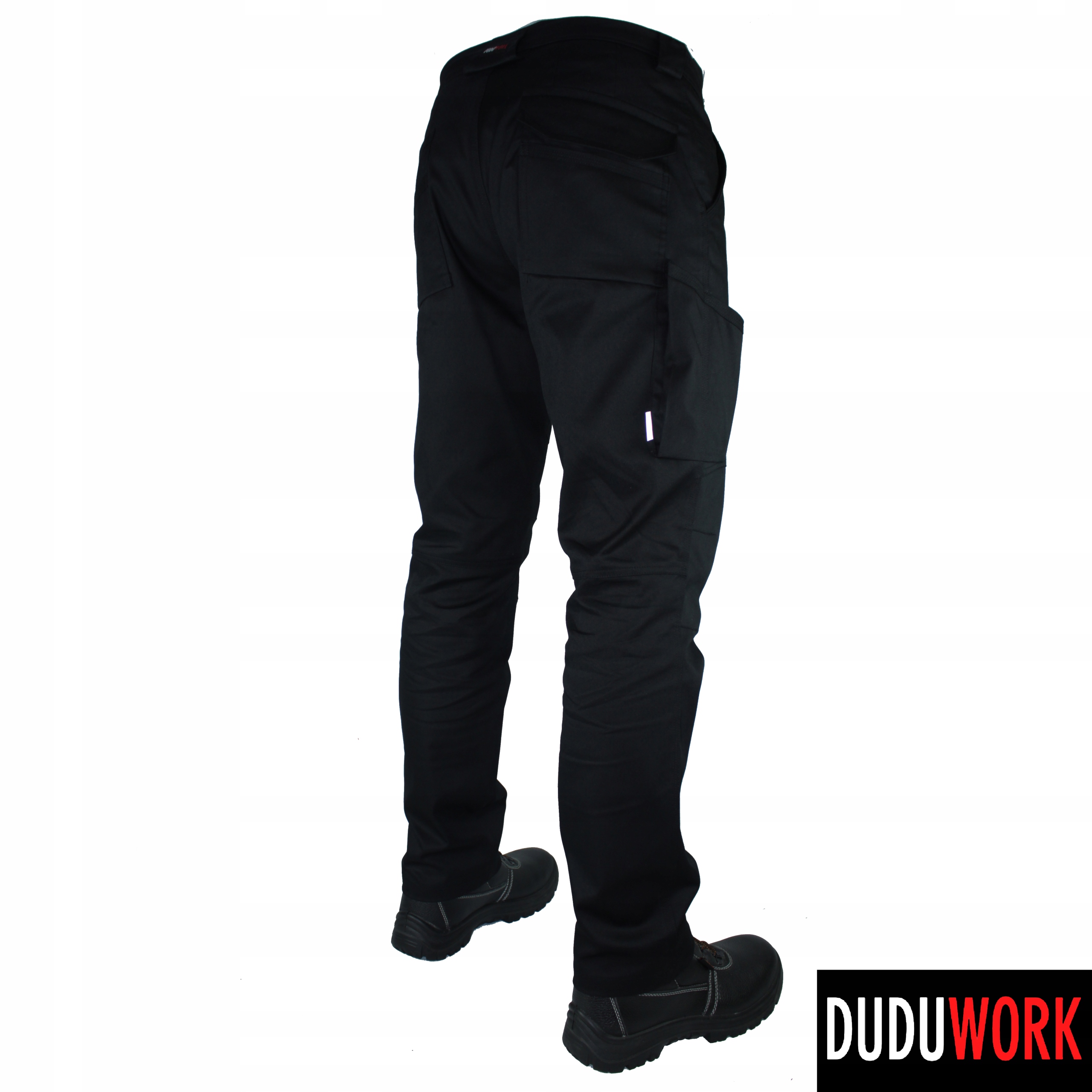 SPODNIE ROBOCZE BHP DuduWork Czarne Elastyczne 46 Marka Duduwork