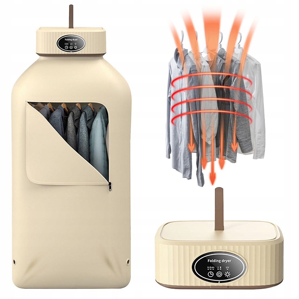 Levně Elektrický Sušák Na Prádlo Inteligentní Sterilizace Skládací 600W Taška